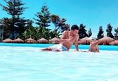 تفریح لاکچری رضا قوچان نژاد و پسرش با حس شمال در اسپانیا +عکس 