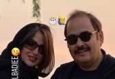 رضا داوودنژاد و همسرش +عکس