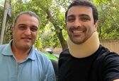 سلفی امین زندگانی با راننده تاکسی با معرفت+عکس