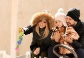 تیپ بارانزا زن شاهرخ استخری با این نما 
