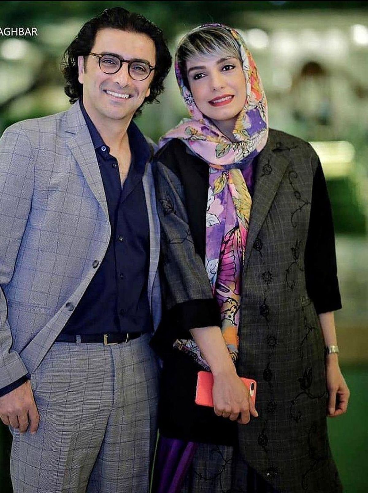 امین زندگانی و همسرش الیکا عبدالرزاقی