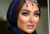 دیزاین نارنجی الهام حمیدی روی ناخن | قیافه الهام حمیدی بعد از زایمان دوم !