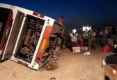 واژگونی اتوبوس اینبار درقم 