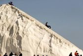 اسکی روی کوه نمک به جای کوه یخ! + عکس