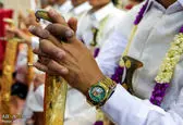 ساعت عجیب داماد یمنی +عکس 