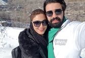 ماه عسل بازیگر تازه عروس و همسرش! +عکس