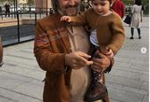 امین تارخ و نوه زیبایش مانیسا +عکس