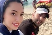 عکس کیمیا علیزاده با همسرش +عکس