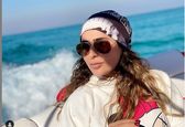 تفریح لاکچری سمانه پاکدل در دریا +عکس