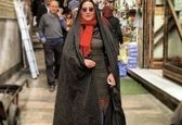 بازار گردی فاطمه معتمد آریا با چادر+عکس 