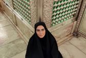 خانم بازیگر در جوار ضریح امام حسین(ع) +عکس