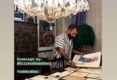 گالری نقاشی صابر ابر بازیگر قورباغه! +عکس