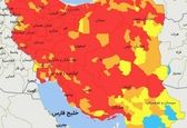 رنگ‌بندی جدید شهرهای کرونایی در ۲۳ فروردین 