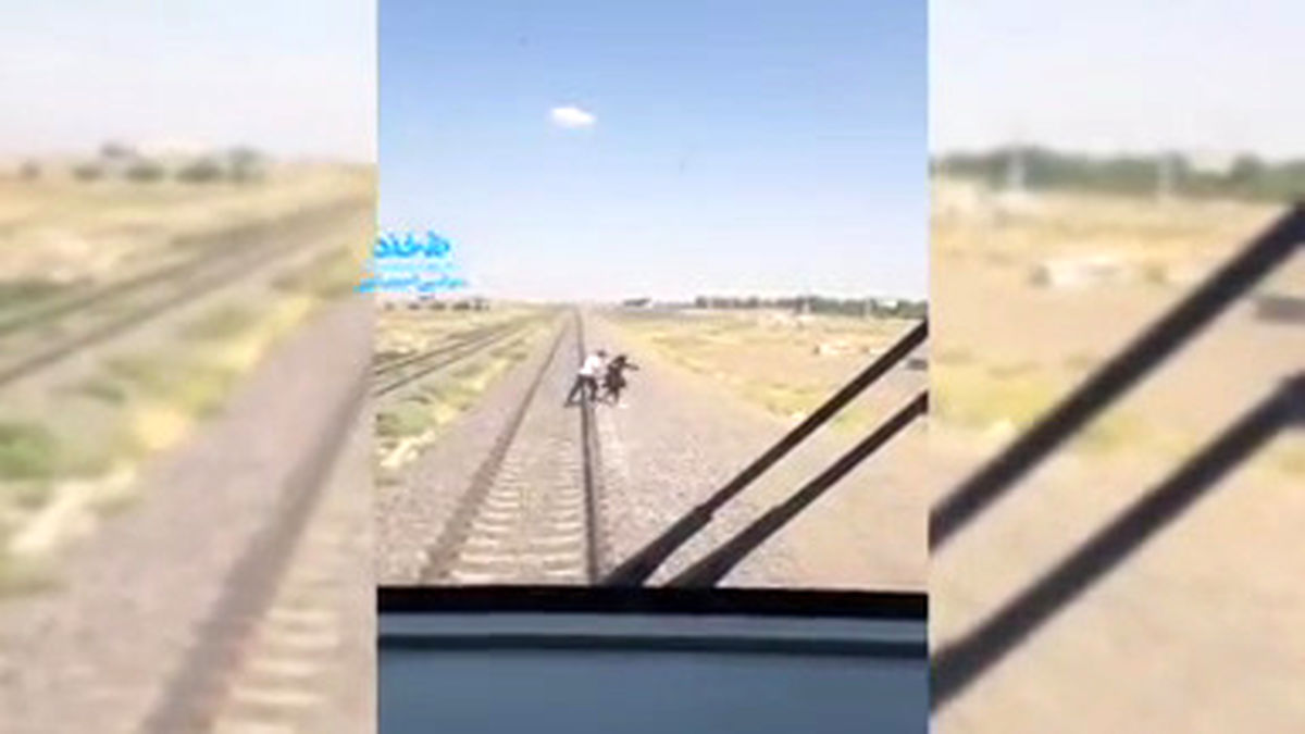 وقوع فاجعه در راه آهن تهران - قزوین به خیر گذشت +فیلم