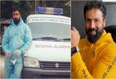 ستاره معروف در بحران کرونا راننده آمبولانس شد! +عکس