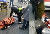 عکس دردناک از برخورد شدید 2 خودرو در عبدل آباد 