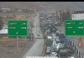 ترافیک سنگین در جاده تهران - آمل+عکس
