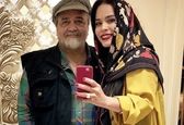 ملیکا شریفی نیا در کنار پدرش+عکس 