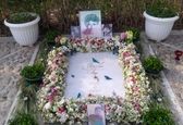 مزار استاد شجریان پس از تحویل سال ۱۴۰۰ +عکس
