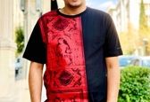  حسین سلیمانی با تی شرتی طرح سنتی + عکس 