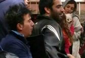 ساره بیات و سگ ملوسش در پشت صحنه «عاشقانه» +عکس