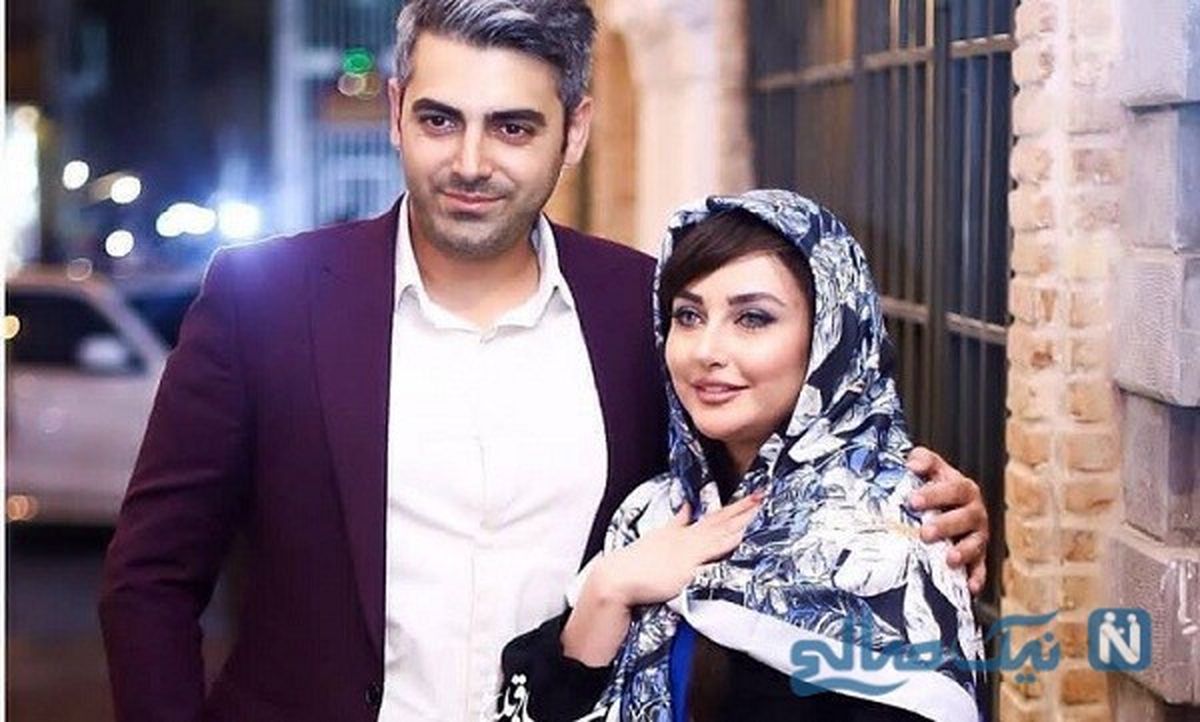 مجری معروف تلویزیون و همسرش +عکس