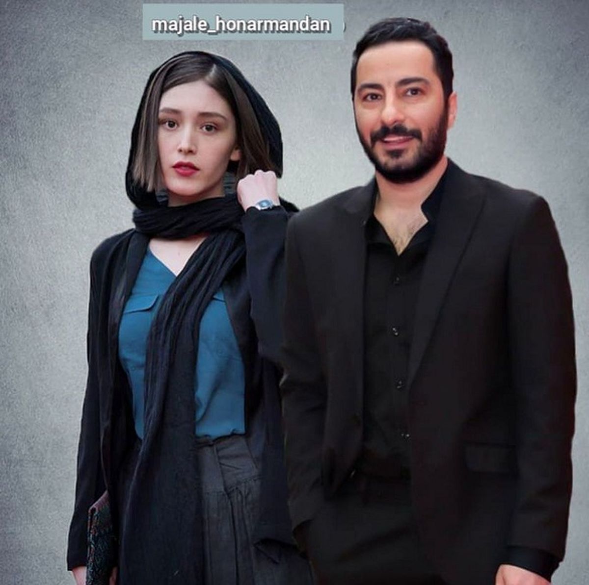 چهره فیلردار فرشته حسینی با این نما 