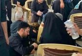 وزیر جوان و همسرش در مسیر پیاده‌روی اربعین +عکس