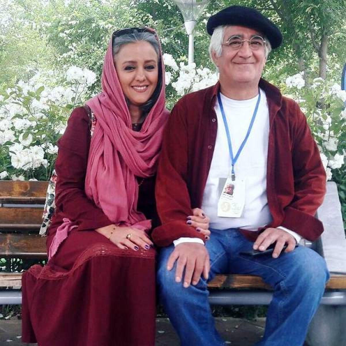 مرحوم کامبوزیا پرتوی در کنار همسر بازیگرش+عکس