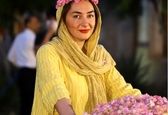 هانیه توسلی پای دیگ گلاب گیری +عکس