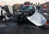 عکس هولناک تصادف پراید 