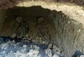 کشف قبری عجیب با ۲ اسکلت +عکس