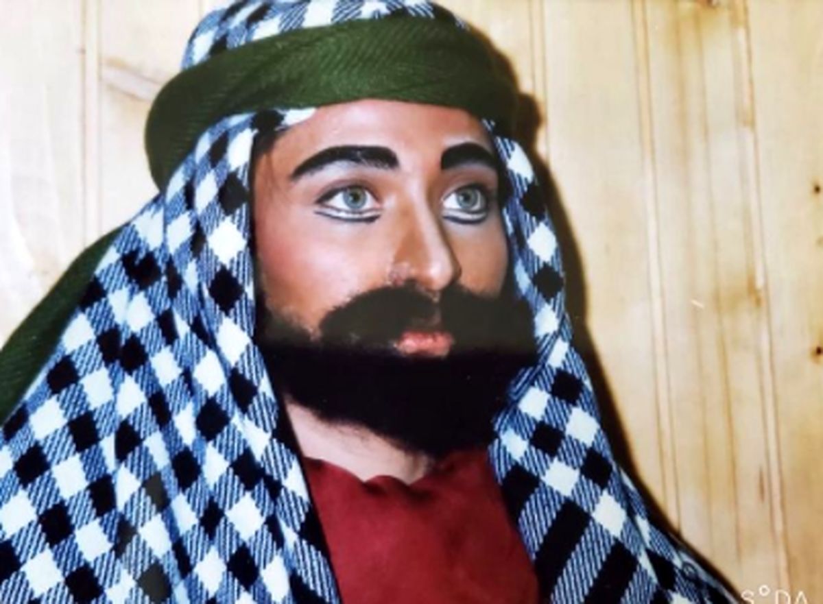 گریم عجیب غریب فقیهه سلطانی در نقش مرد عرب! +عکس