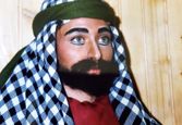 گریم عجیب غریب فقیهه سلطانی در نقش مرد عرب! +عکس