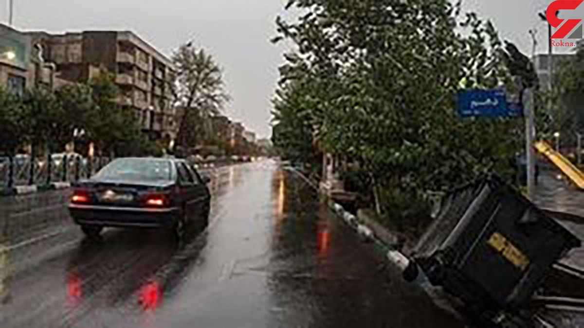 طوفان و باران در راه تهران