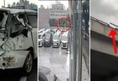 خوش شانسی دختر ۸ ساله بعد از سقوط از بالای پل!