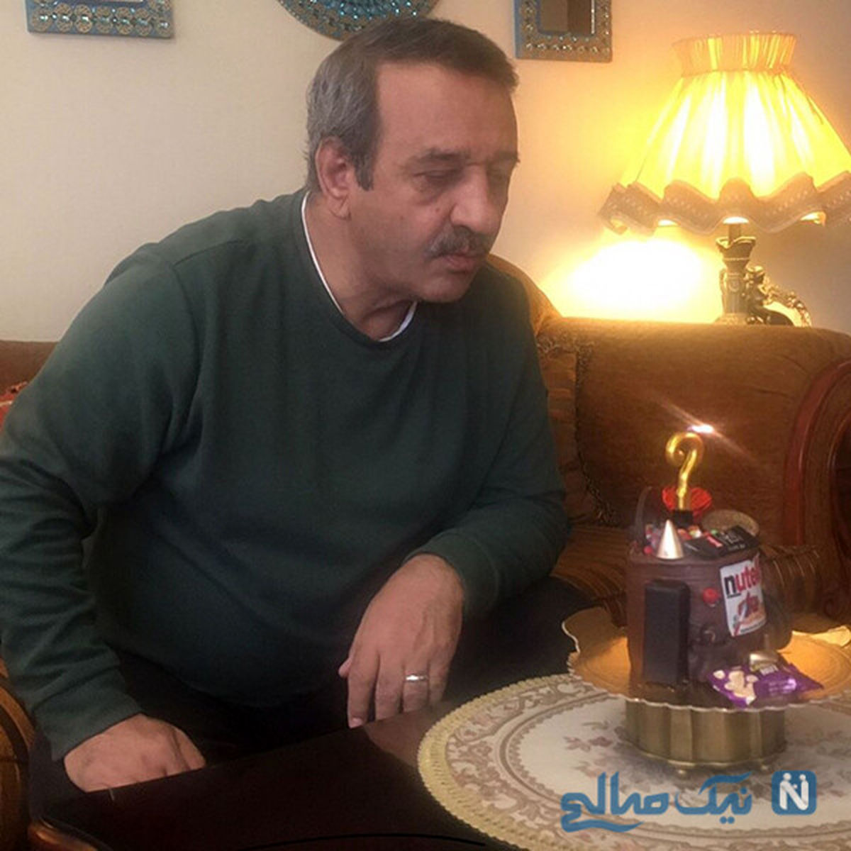 کیک تولد عجیب و غریب علی اوسیوند +عکس