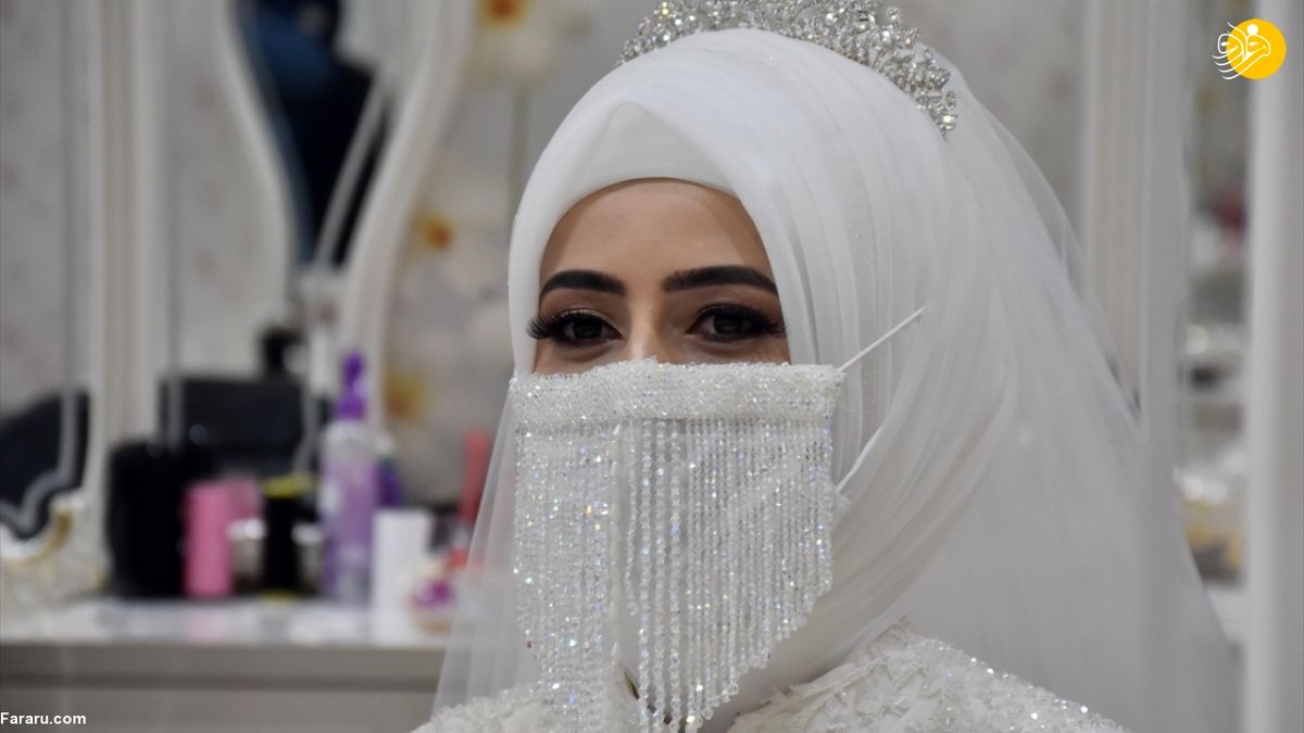 ماسک های عروس هم به بازار اومد! +عکس