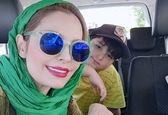 بره شدن سپیده خداوردی برای پسرش / عکس دیده نشده