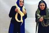 تصویر وحشتناک از  ماربازی نرگس محمدی و آزاده زارعی +عکس
