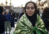 یادگاری نیلوفر شهیدی از کربلا +عکس 