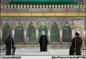 حضور متفاوت روحانی و هیئت دولت در حرم امام +عکس 