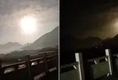 رؤیت شی نورانی عجیب و غریب در آسمان چین!+ویدئو