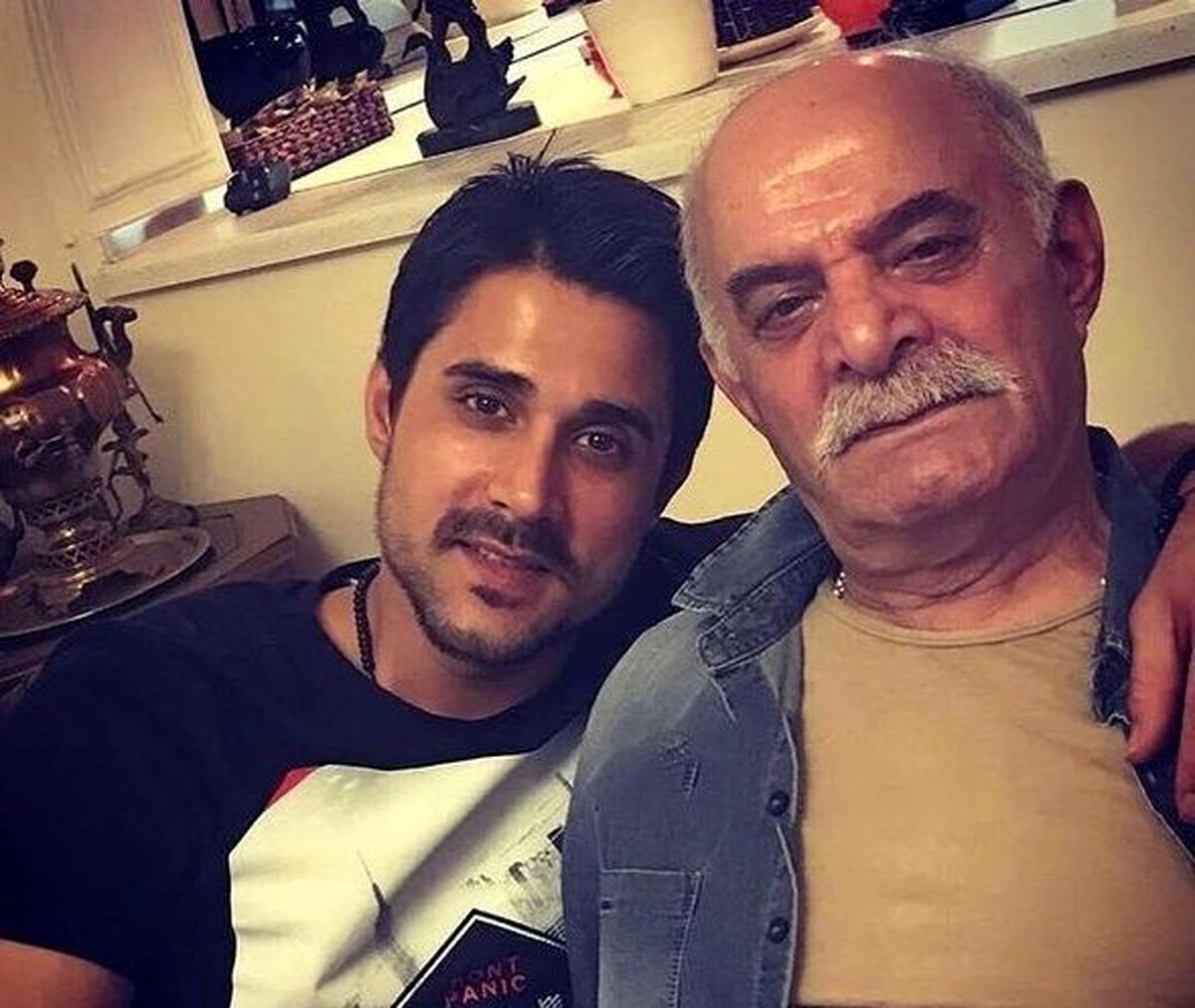  سیروس گرجستانی در کنار پسرش+ عکس