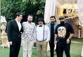تیپ خفن بازیگر سریال نون خ در یک عروسی + عکس