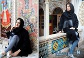 بازیگر خارجی در ایران مدل شد +عکس