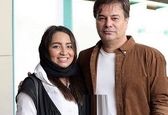 سلفی زن و شوهری پیمان قاسم خانی در کنار همسرخیلی جوانش !