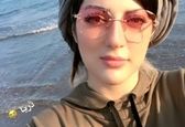 سلفی هلیا امامی با دریا+عکس