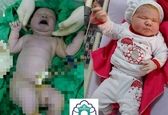 تولد نهمین فرزند خانواده یزدی با ۶ کیلو وزن+عکس 