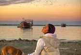 تمرین یوگای النا‌ز شا‌کردوست کنار دریا +عکس